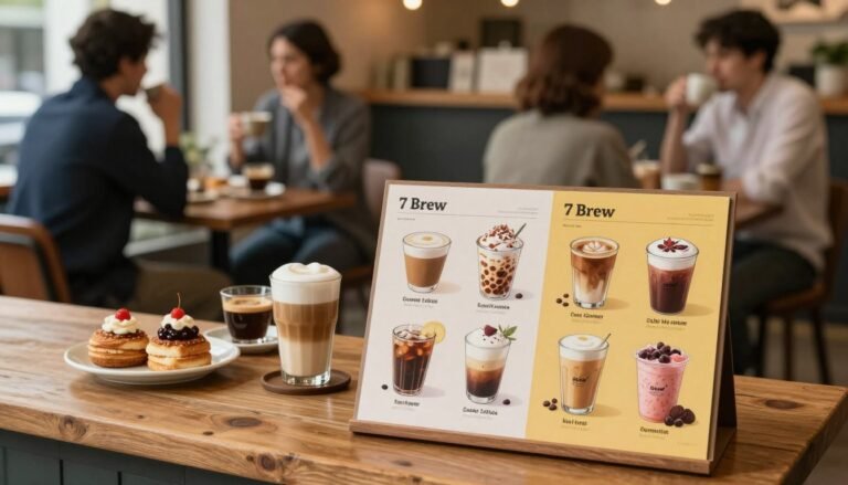 7 brew coffee menu