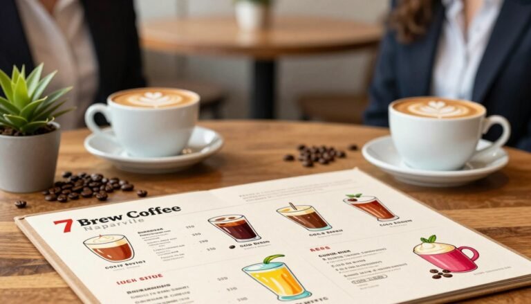 7 brew coffee naperville menu