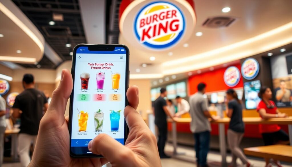Burger King App Frozen Drink Ordering