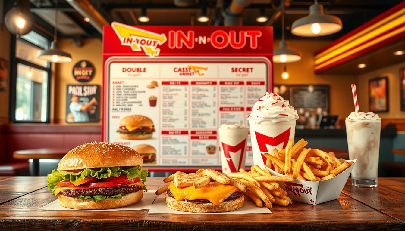in n out burger menu