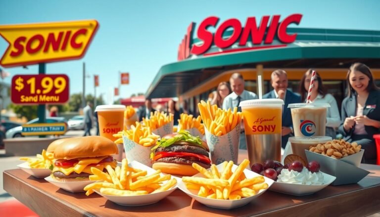 Sonic $1.99 Menu