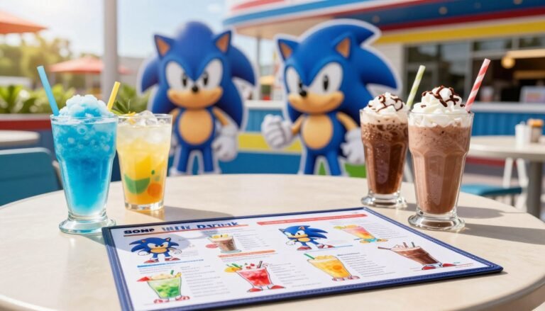Sonic Drink Menu
