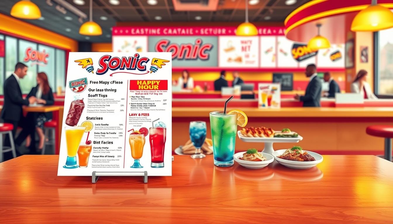 Sonic Happy Hour Menu
