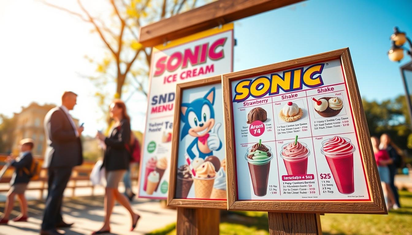 Sonic Ice Cream Menu